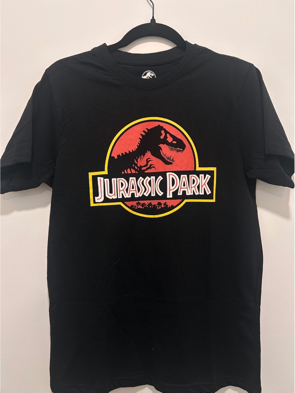 Jurassic Park Black Graphic T-Shirt Size Small